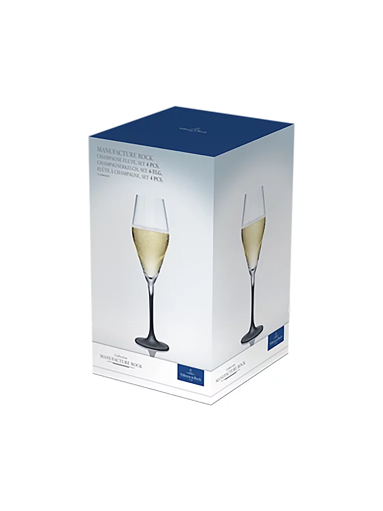 VILLEROY ET BOCH Lot 4 verres à vin 38 cl Manufacture Rock - vue 3
